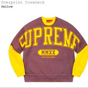 Overprint “Supreme” sweatshirt